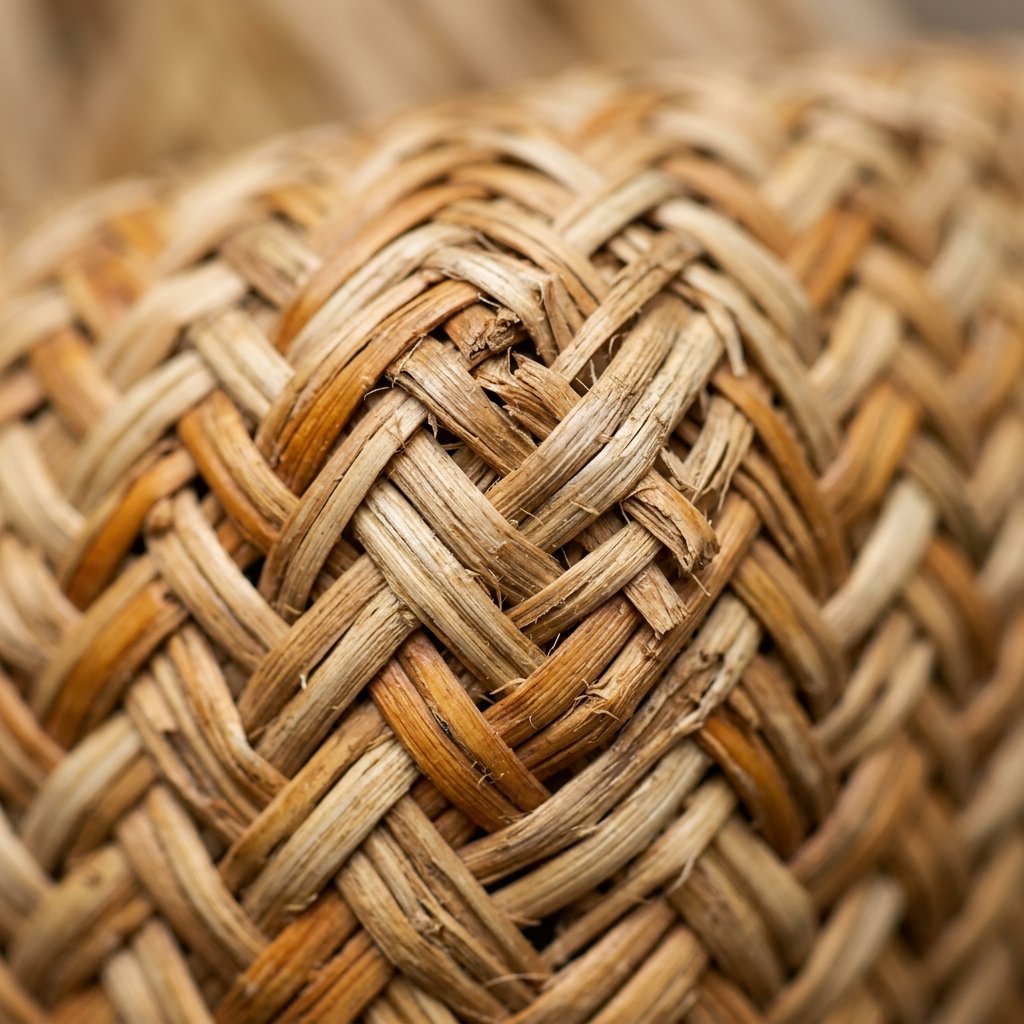 Woven Storage Basket - Natural Rattan - Image 3
