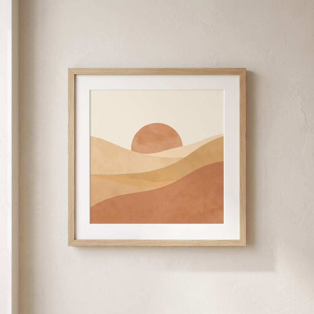 Minimalist Wall Art Print – “Desert Horizon”