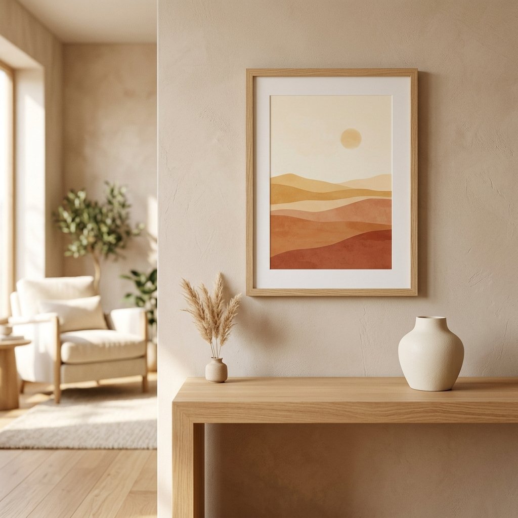 Minimalist Wall Art Print – “Desert Horizon” - Image 2