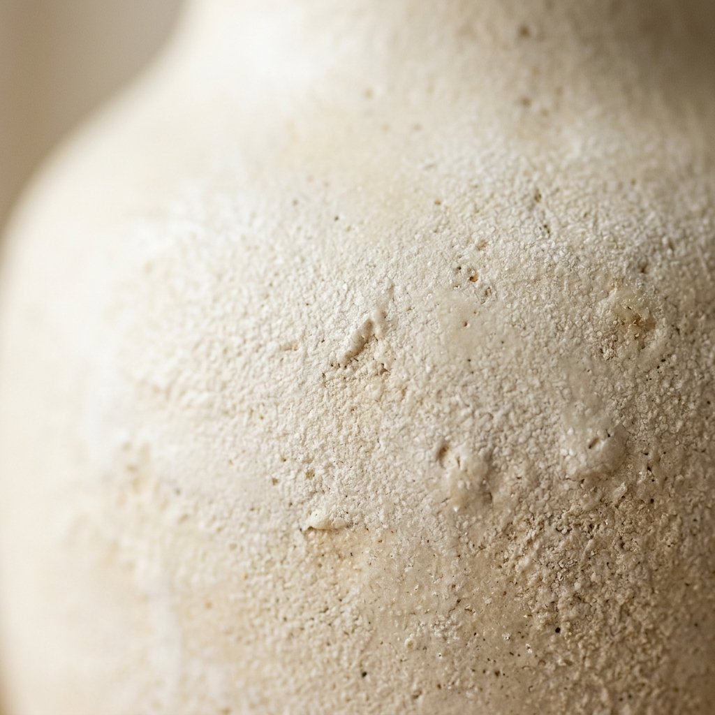 Hand-crafted Ceramic Vase – Matte Ivory - Image 3